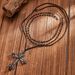 Cyberpunk Diamond Studded Cross Dark Style Crystal Beads Chain, Collarbone Necklace, Women's Accessories_ipsvogv.com