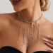 A Number Of Fashionable Tassel Collarbone Chains Ins Light Luxury High-end Mirror Glass Beaded Necklace_ipsvogv.com