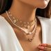 Hot Sales 4Pcs Vintage Suower Flower Clavicle Chain Necklace for Women Kpop Rhinestone Love Heart Pendant Choker Aesthetic Y2K_ipsvogv.com