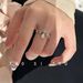 Crown Windy Letter Water Diamond V Drop Zircon Light Luxury High End Open Ring Exquisite Girl Gift_ipsvogv.com