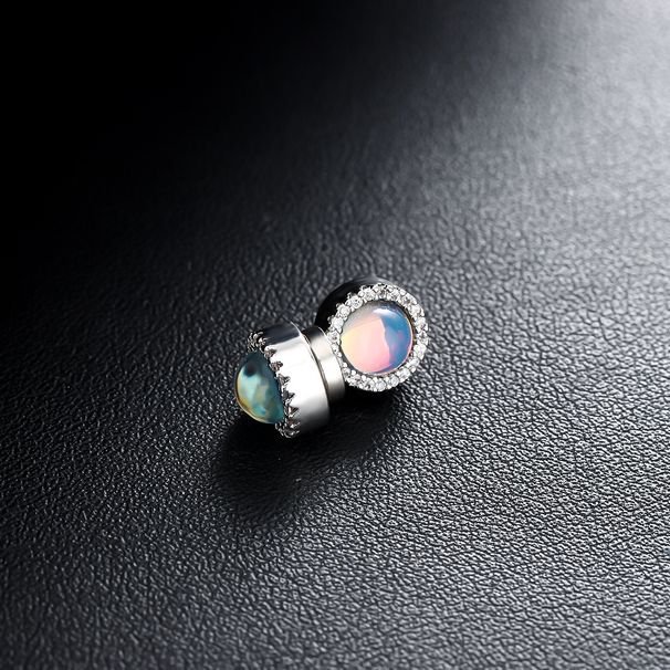 Multi Colored Dazzling Magnetic Ear Clips, Men's High-end Versatile Earrings, Women's Hooligan And Handsome Personality,_ipsvogv.com