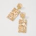 E10065 Jewelry Alloy Folded Elegance Simple Creative Geometric Texture Earrings_ipsvogv.com