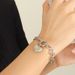Minimalist Style Design Cuban Spliced Chain Heart Bracelet Gold-Plated Jewelry For Women_ipsvogv.com