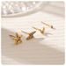 stainless steel DIY matching earrings fashion personality earrings female moon star love lightning diamond jewelry_ipsvogv.com