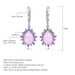 Luxury Natural Colored Gemstone Pink Chalcedony Earrings And Earrings. The Prosperous Series Of High Grade Silver Inlaid Gemstone Earrings_ipsvogv.com