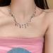 colored Summer Style~Rainbow Tassel Zircon Necklace For Women, Light Luxury, Niche Design, High-end Feel, Neck Chain, !_ipsvogv.com