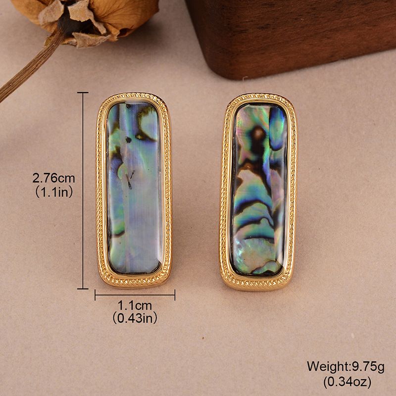 Geometric Square Acrylic Earrings New Summer Versatile Niche Temperament Personality Earrings_ipsvogv.com