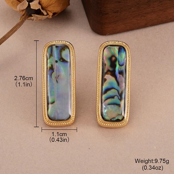 Geometric Square Acrylic Earrings New Summer Versatile Niche Temperament Personality Earrings_ipsvogv.com