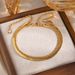 Daily Versatile Twisted Snake Bone Bracelet K Gold Plated_ipsvogv.com