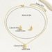 Sweet and fresh women's water droplet necklace earring set, niche geometric design, collarbone chain, versatile_ipsvogv.com
