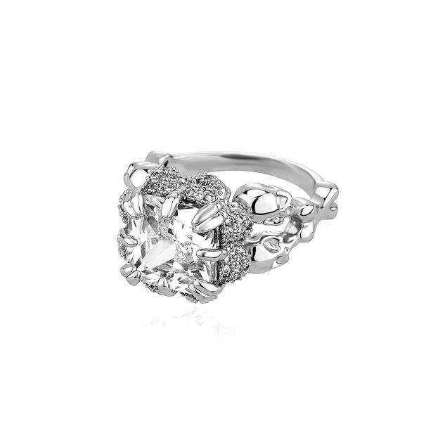 New Retro Dragon Claw Gemstone Ring, National Style Trendy Product, Open Ring, Men's Daily Wear Popular Accessories_ipsvogv.com