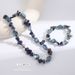 Exaggerated Blue Crystal Bead For Male And Female Hip-hop, Niche, Light Luxury, High-end Necklace Accessories_ipsvogv.com