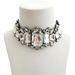 New Geometric Necklace Ladies Party Personality Square Necklace Water Drop Rhinestone Necklace_ipsvogv.com
