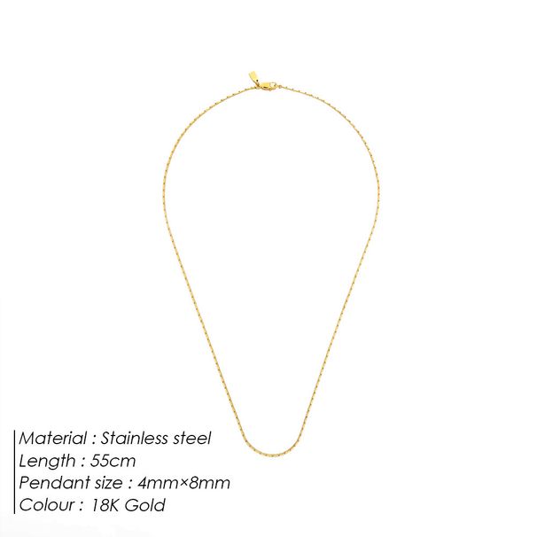 Men's Jewelry Wire Chain Necklace Fashionable Simple Solid Round Snake Necklace Batch_ipsvogv.com