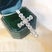 Hip Hop Style Mosang Ladder Cubic Zirconia Pendant Full Of Diamonds, Cross Necklace, Collarbone Chain, Female_ipsvogv.com