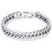 Ins Simple Trendy 11MM Cuban Chain Hip Hop Rap Titanium Steel Men's Versatile Square Buckle Bracelet_ipsvogv.com