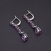 Luxury High Grade Natural Amethyst Earrings, Banquet Matching S925 Silver Inlaid Natural Gemstone Earrings_ipsvogv.com