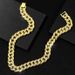 New Cuban Chain Hip Hop Bubble U-shaped Men's Necklace Bracelet Rap Singer Same Style Exaggerated Jewelry_ipsvogv.com