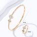 Women's Jewelry Set Fashion New Buckle Bracelet Four Leaf Clover Alloy Diamond Popular Bracelet Combination Women's Bracelet_ipsvogv.com