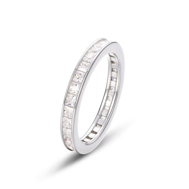 Summer Bright Colored Zirconium Closed Ring S925 Silver Inlaid Colored Gem Light Luxury Simple Ring_ipsvogv.com