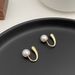 Ins Water Drop Earrings Women's French Niche Design Pearl Earnail Earhook Minimally Light Luxury Earaccessory Trend_ipsvogv.com