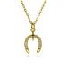 Zircon Copper Micro Inlaid Colored Zircon Horseshoe Necklace For Women Niche Design Light Luxury Temperament U Shaped Jewelry_ipsvogv.com