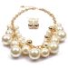 Elegant elegant with a simple and atmospheri cof pearls, irregular geometric collarbone necklace 6430_ipsvogv.com
