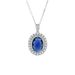 Live Fashion Simulation Blue Pendant Earrings Necklace Headpiece Jewelry Set_ipsvogv.com