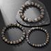6/8/10mm Natural Flame Stone Bead Bracelet Domineering Hip Hop Punk Beaded Round Bead Bracelet For Men_ipsvogv.com