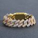 Men’s Jewelry Set Fashion Bracelet Hip Hop 20MM Diamond Three Color Rose Gold Miami Bar Cuban Chain Hip Hop Men's Bracelet_ipsvogv.com