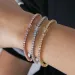 Fashion designer tennis bracelets moissanite jewelry men rise gold sier tenis bracelet iced out chain fashion jewelrys_ipsvogv.com