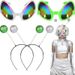 Alien Antenna Headband Halloween Party Role Playing Decoration COSPlAY Space Suit Accessories Gold Powder Ball_ipsvogv.com