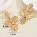 New Gold Exaggerated With High-end Leaf Design Irregular Drop Earrings For Women_ipsvogv.com