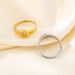 Women's Jewelry Cold Style Oval Polished Diamond Eight Pointed Star Ring Men And Women Stainless Steel K Gold Plated Ring_ipsvogv.com
