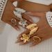 Exaggerated Ins Style Pearl Flower Finger With Fashionable Texture Metal Butterfly Opening Ring_ipsvogv.com