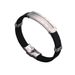 Accessories Silicone Stainless DIY Laser Engraving Hip Hop Titanium Steel Men's Bracelet_ipsvogv.com