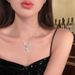 Diamond Super Sparkling Angel Wings ! Zircon Necklace For Women's Ins, Light Luxury, Niche Temperament, Versatile Design,_ipsvogv.com