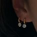 Women's Jewelry Set Fashion Niche Real Gold Electroplated Titanium Steel Diamond Small Zircon Pendant Earrings_ipsvogv.com