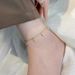 Titanium steel non-fading anklet women's sexy beads tassel fashion high sense ankle stainless steel foot chain_ipsvogv.com