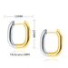 Women's Jewelry Set Fashion New Titanium Steel U Shaped Gold And Silver Earrings Personalized Design Sense Of Popular Stainless Steel Earrings_ipsvogv.com