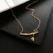 Titanium Steel Colorless Exquisite Bamboo Joint Rising Lucky Collar Chain Fashion Design Sense, Elegant and Versatile_ipsvogv.com