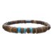 Turquoise Wood Beads Elastic Bracelet Bohemian Beach Style Braided Adjustable Men's Bracelet Anklet_ipsvogv.com
