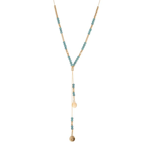 Turquoise Necklace For Women, Versatile Multi Layer Handmade Necklace, Bohemian Style Bead Necklace_ipsvogv.com