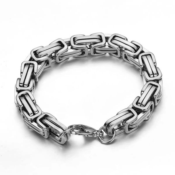 Crazy Speed Gao Qiqiang Same Style Imperial Dragon Bone Dominant Silver Cuban Bracelet Men's Personality Return Chain_ipsvogv.com