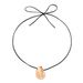 Ms. Feng's conch with niche high-end design, featuring a metal style long collarbone necklace and neck accessory_ipsvogv.com