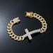 Fashionable punk style men's new creative personality cross trendy domineering bracelet_ipsvogv.com