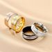 Fashionable And Elegant Titanium Steel Men's Popular Couple Diamond Ring_ipsvogv.com