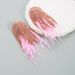 Fashionable Feather For Women, Baroque Style Diamond Studded Claw Chain, High-end Party Dance Earrings_ipsvogv.com
