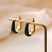 Women’s Jewelry Set Fashion Personality Color Copper Plated Oil Drop Series Geometric Oval Earrings Ear Buckles Fashionable Simple Creative Earrings_ipsvogv.com
