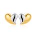 Unisex High End Fashion Design Earrings Personality Niche Versatile Glossy Gold And Silver Heart Earrings_ipsvogv.com